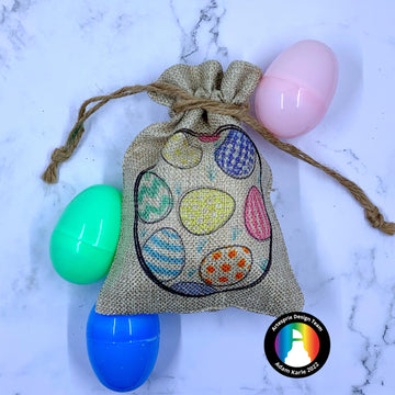 Easter Drawstring Bag with Iron-on-Ink