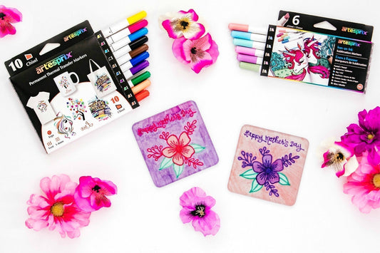 Coasters For Mother’s Day using Iron-on-Ink
