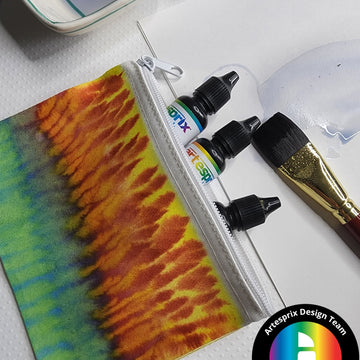 Tie Dye Inspired Artesprix Canvas Zip Case