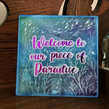 Paradise Panel with Artesprix Sublimation Stamp Pads