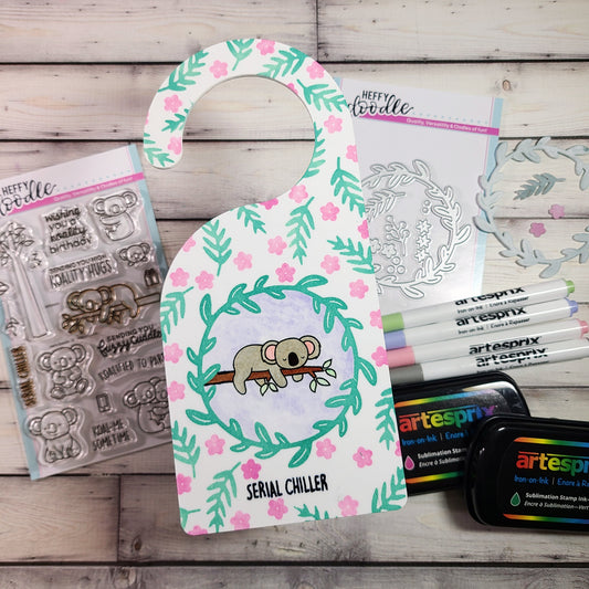 Heffy Doodle and Artesprix Collaboration Blog Hop: Serial Chiller Door Hanger