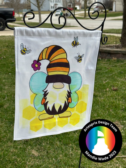 Blank of the Month Garden Flag with Heat Resistant Mask