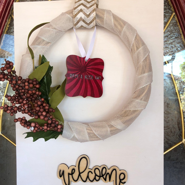 Interchangeable Wreath Ornament with Artesprix Iron-on-Ink