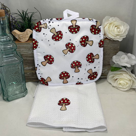 Heffy Doodle and Artesprix Collaboration Blog Hop: Stamped Mushroom Potholder