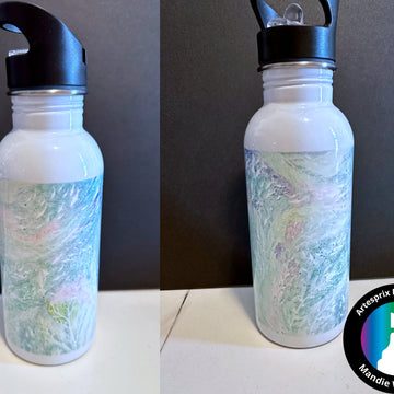 Dark Sea Hero Arts Water Bottle with Iron-on-Ink