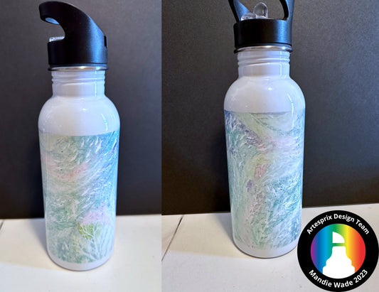 Dark Sea Hero Arts Water Bottle with Iron-on-Ink