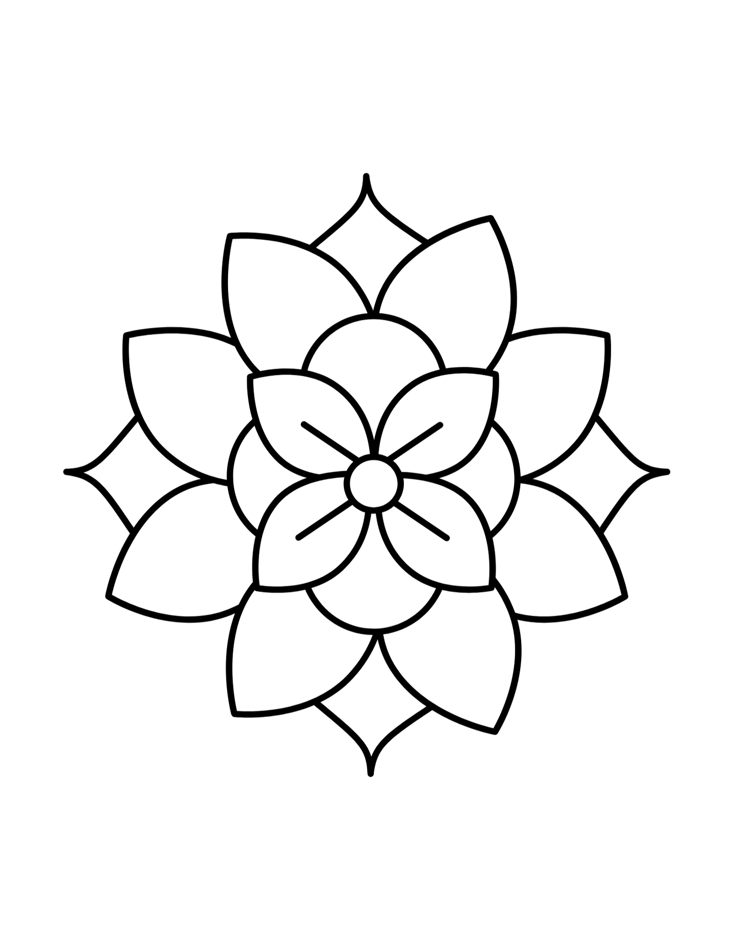 Sublimation Coloring Book: Mandala