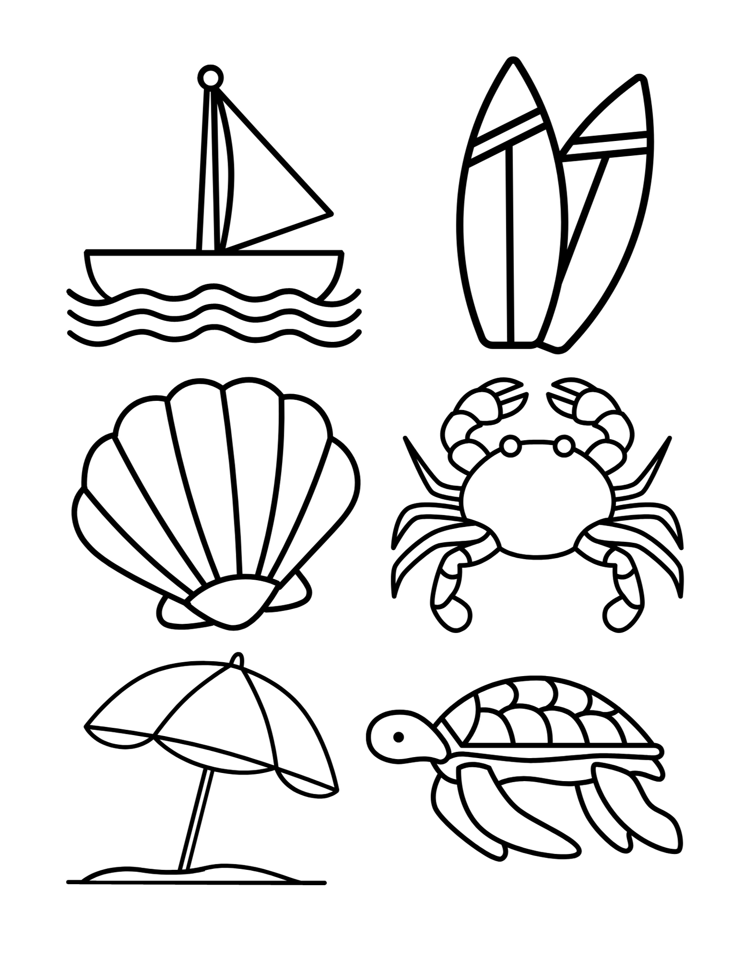 Sublimation Coloring Book: Summer & Travel