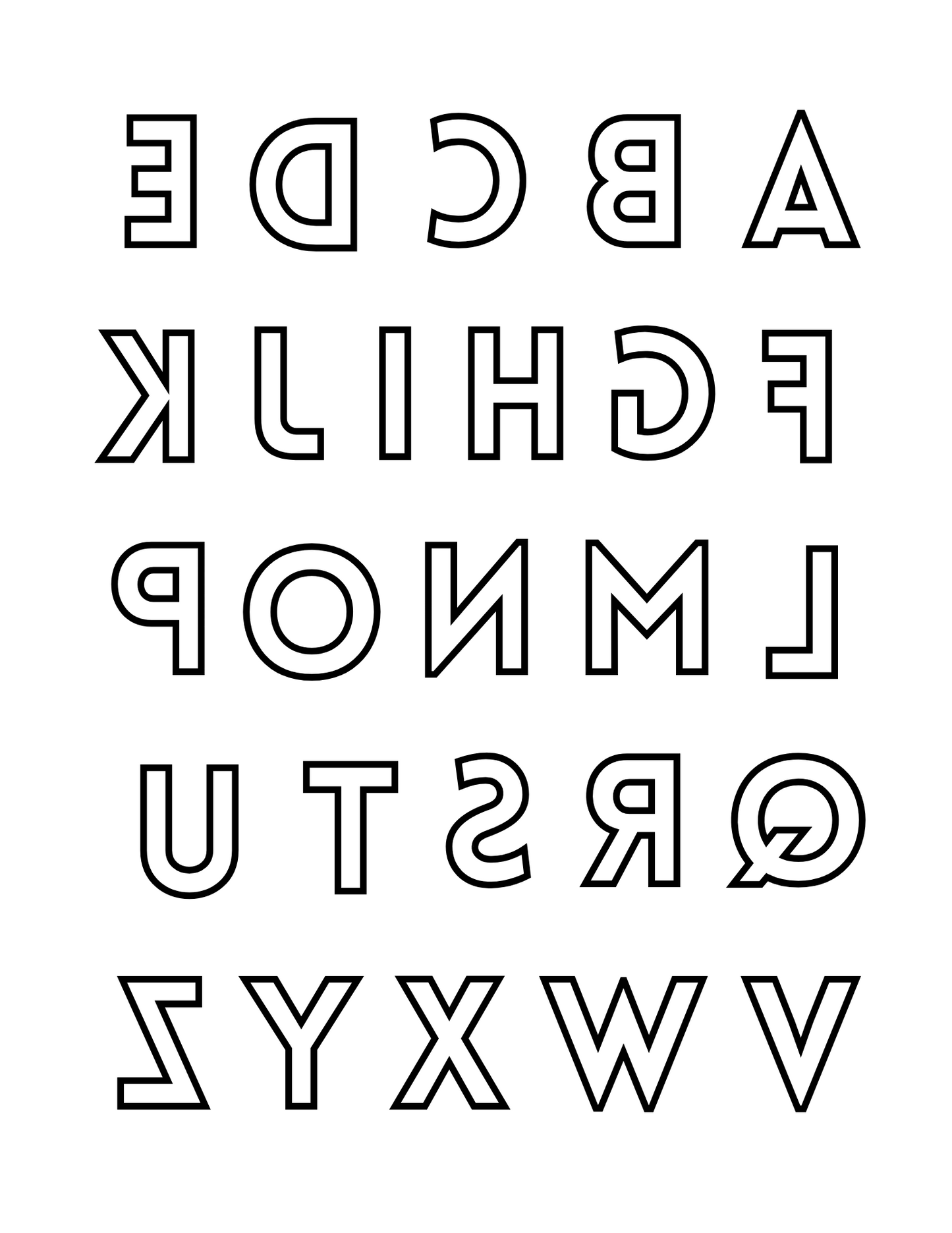 Sublimation Coloring Book: Alphabet Print