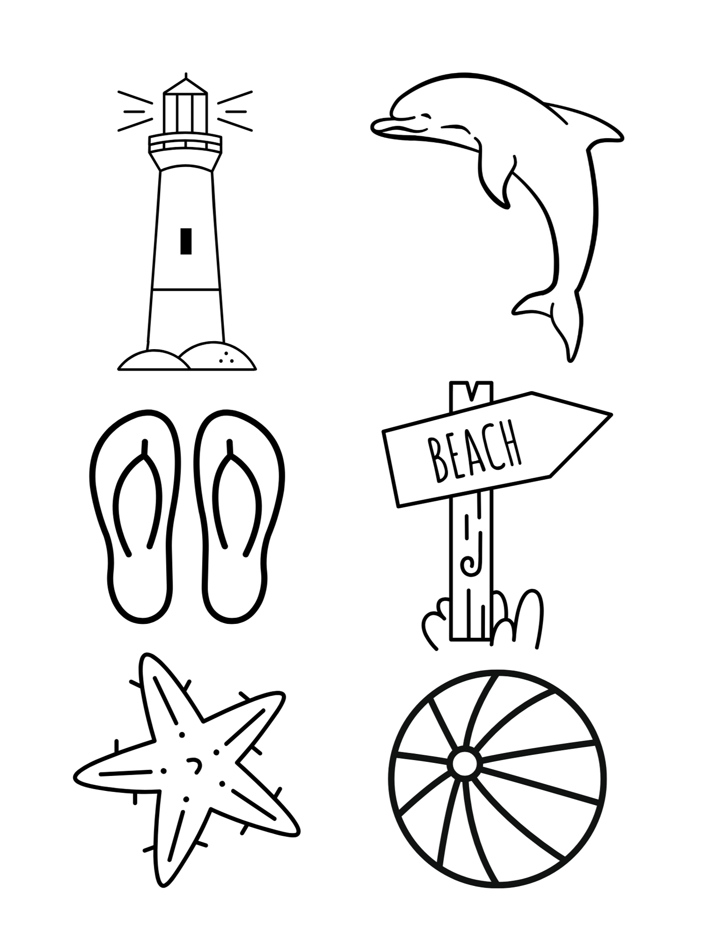 Sublimation Coloring Book: Summer & Travel