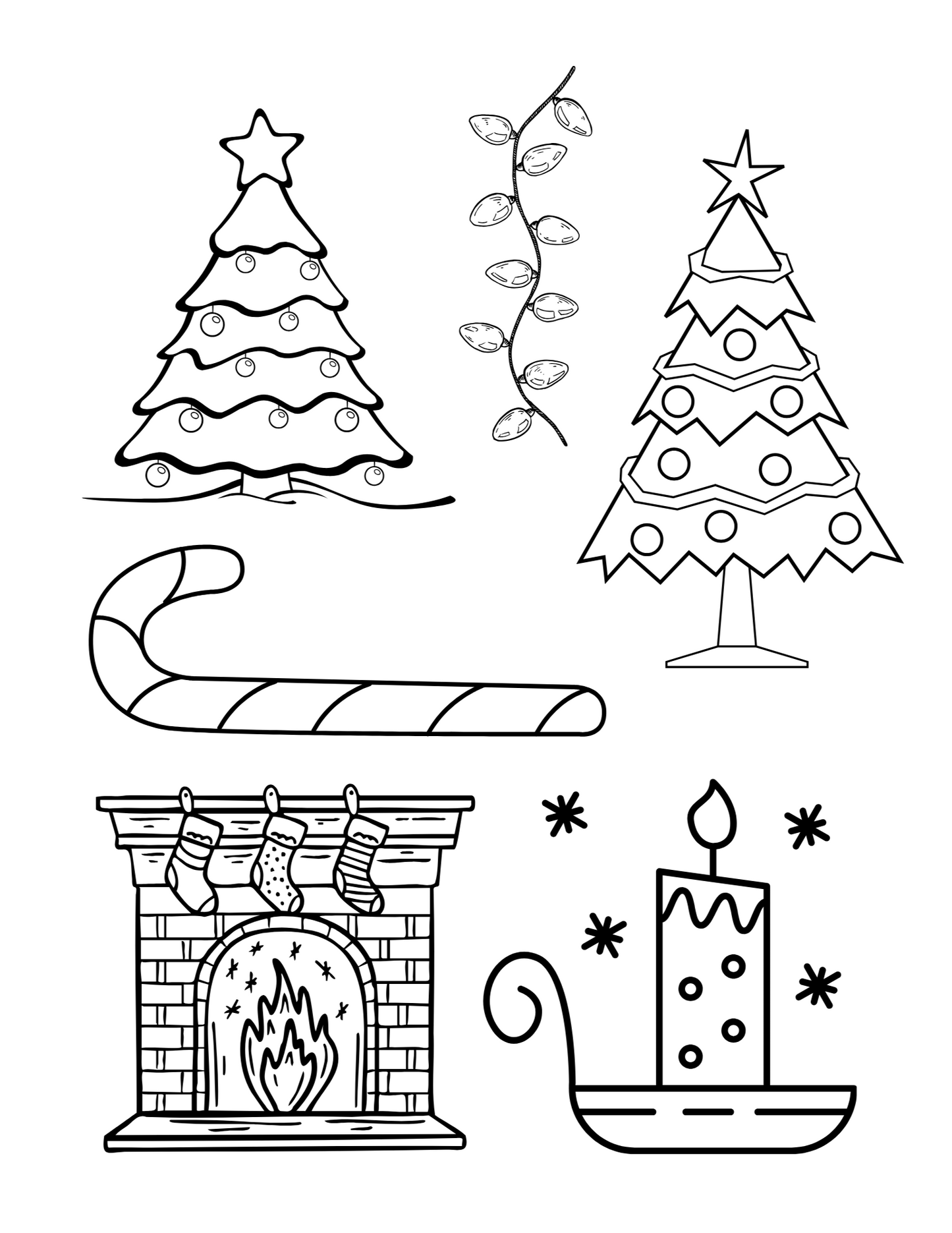 Sublimation Coloring Book: Winter & Christmas
