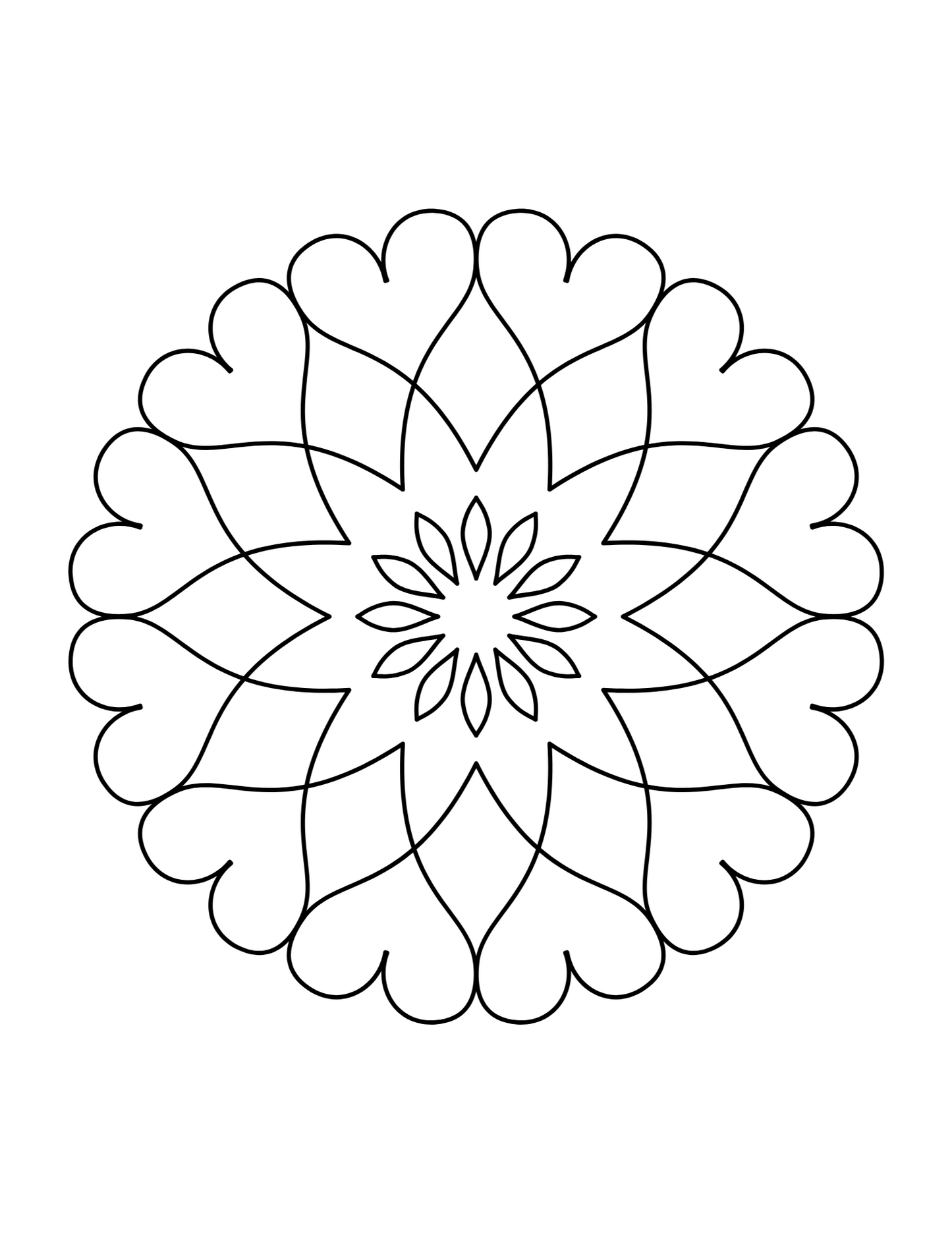 Sublimation Coloring Book: Mandala