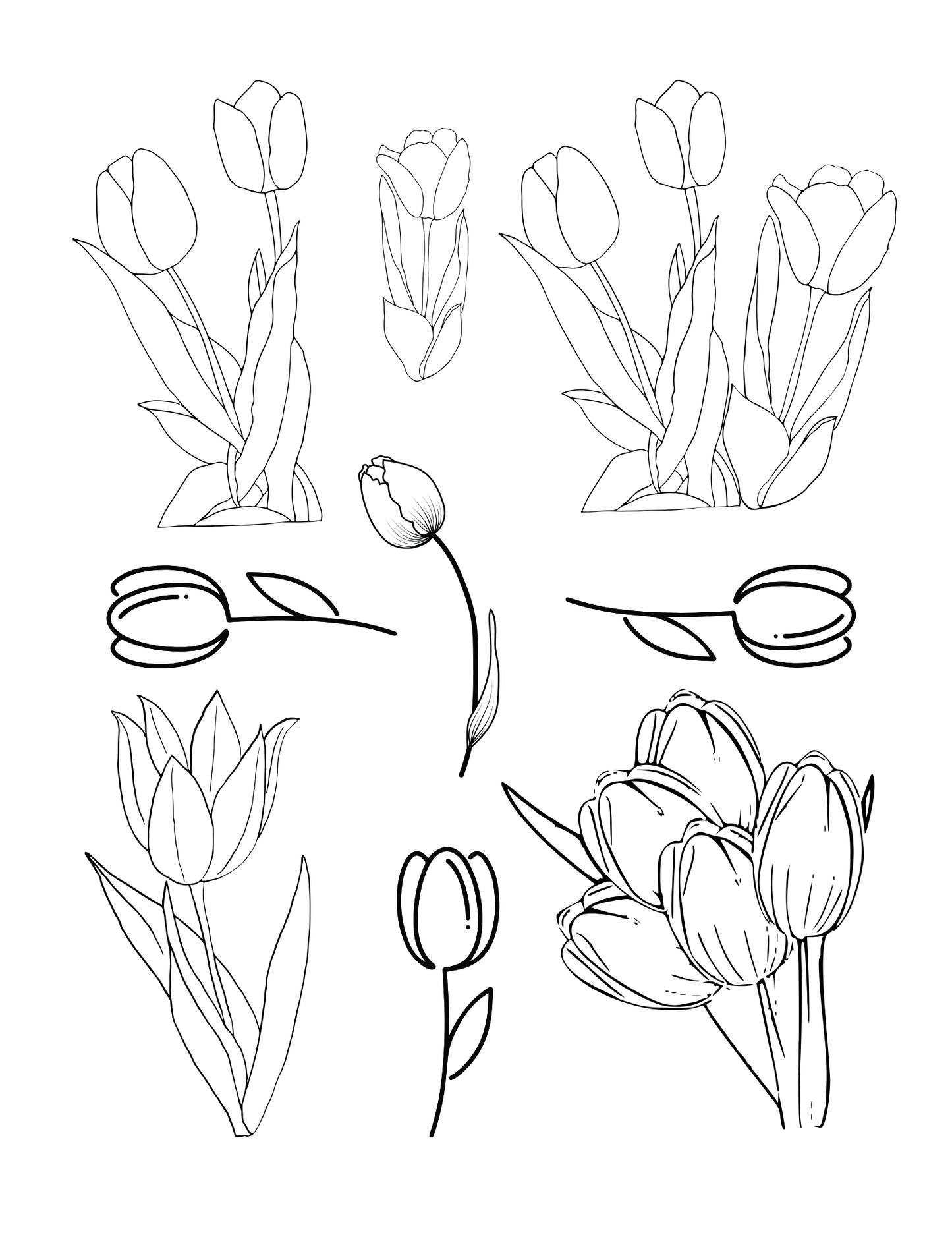 Sublimation Coloring Book: Floral