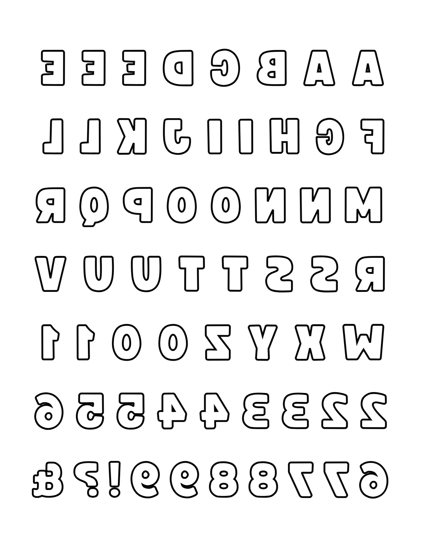 Sublimation Coloring Book: Alphabet Print