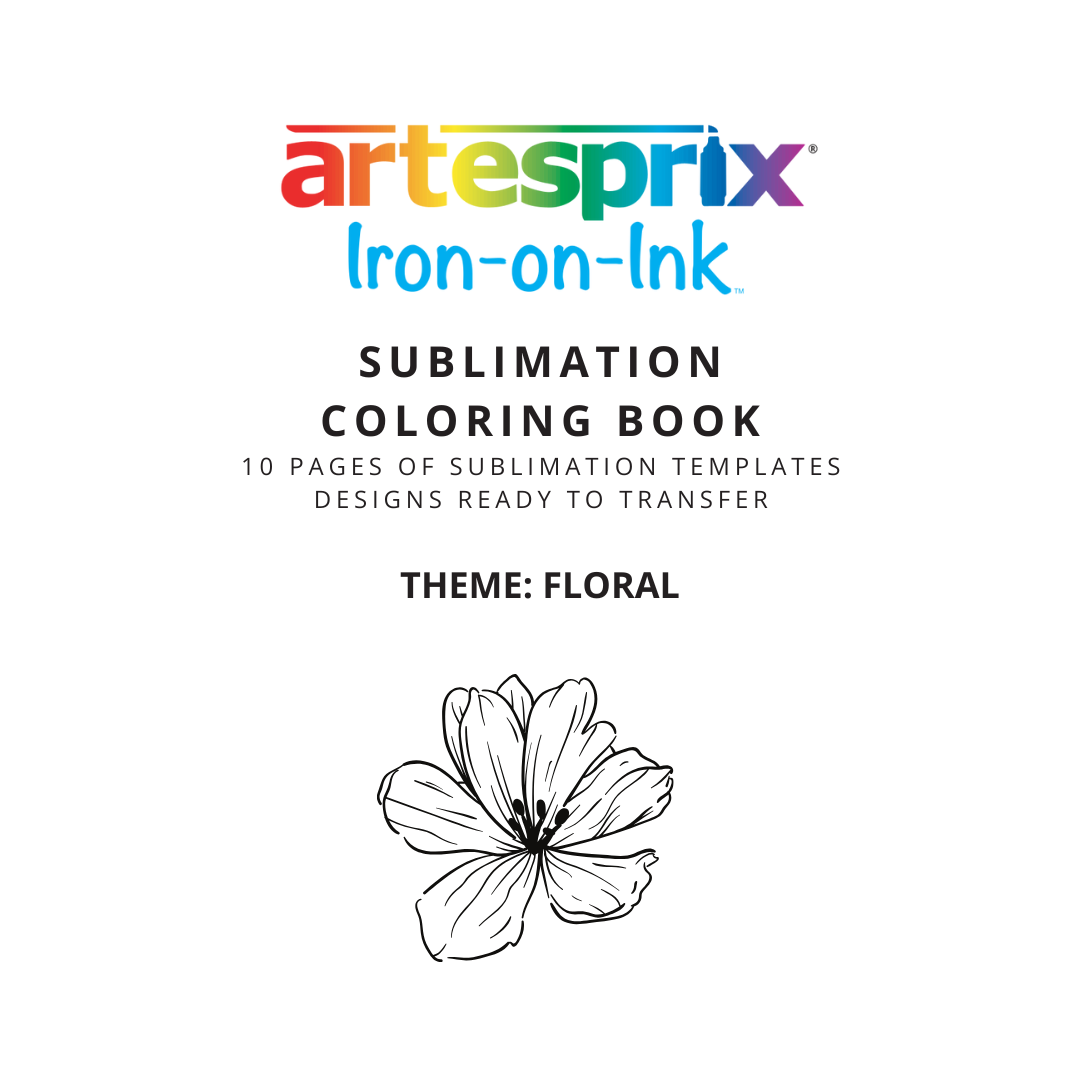 Sublimation Coloring Book: Floral