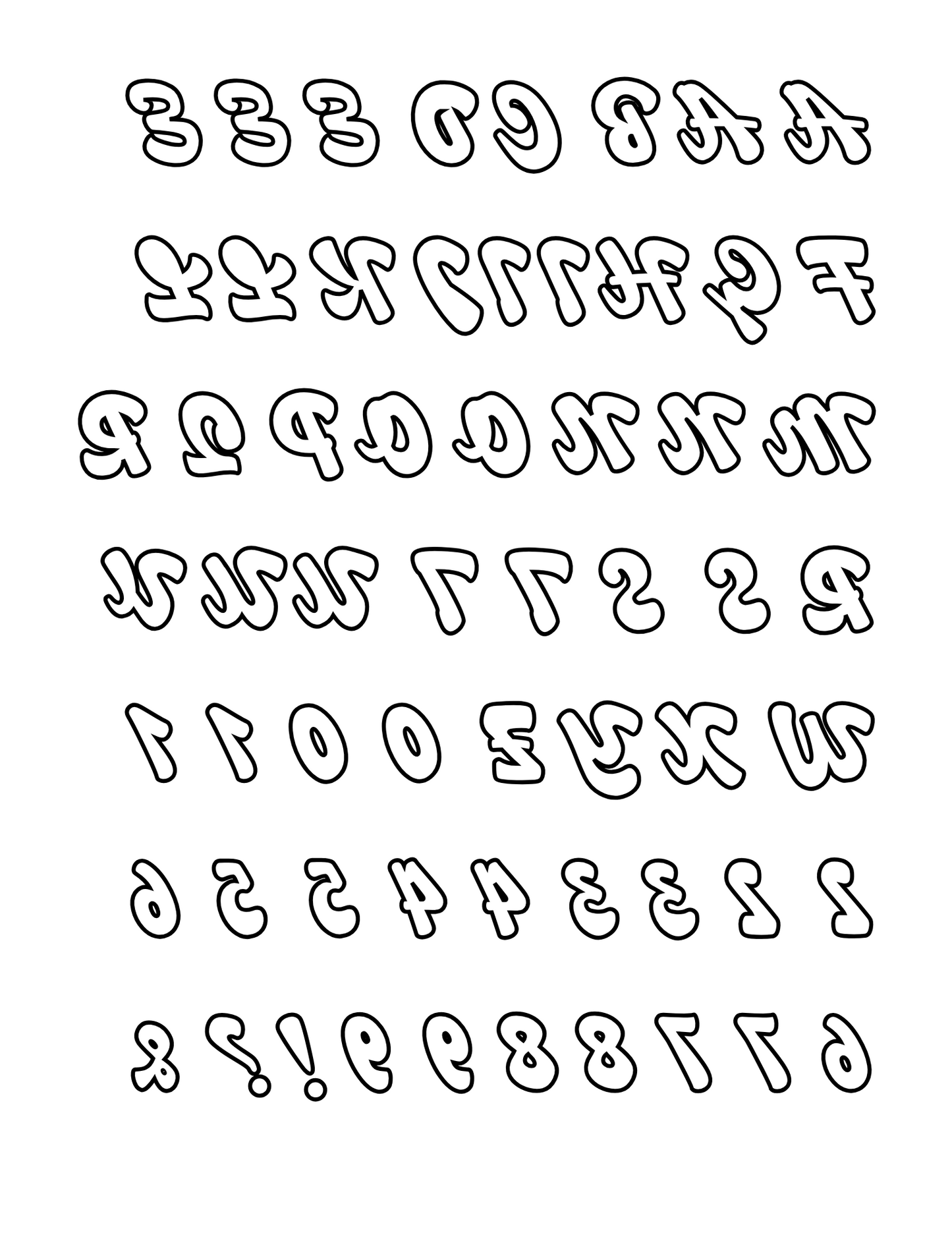 Sublimation Coloring Book: Alphabet Script