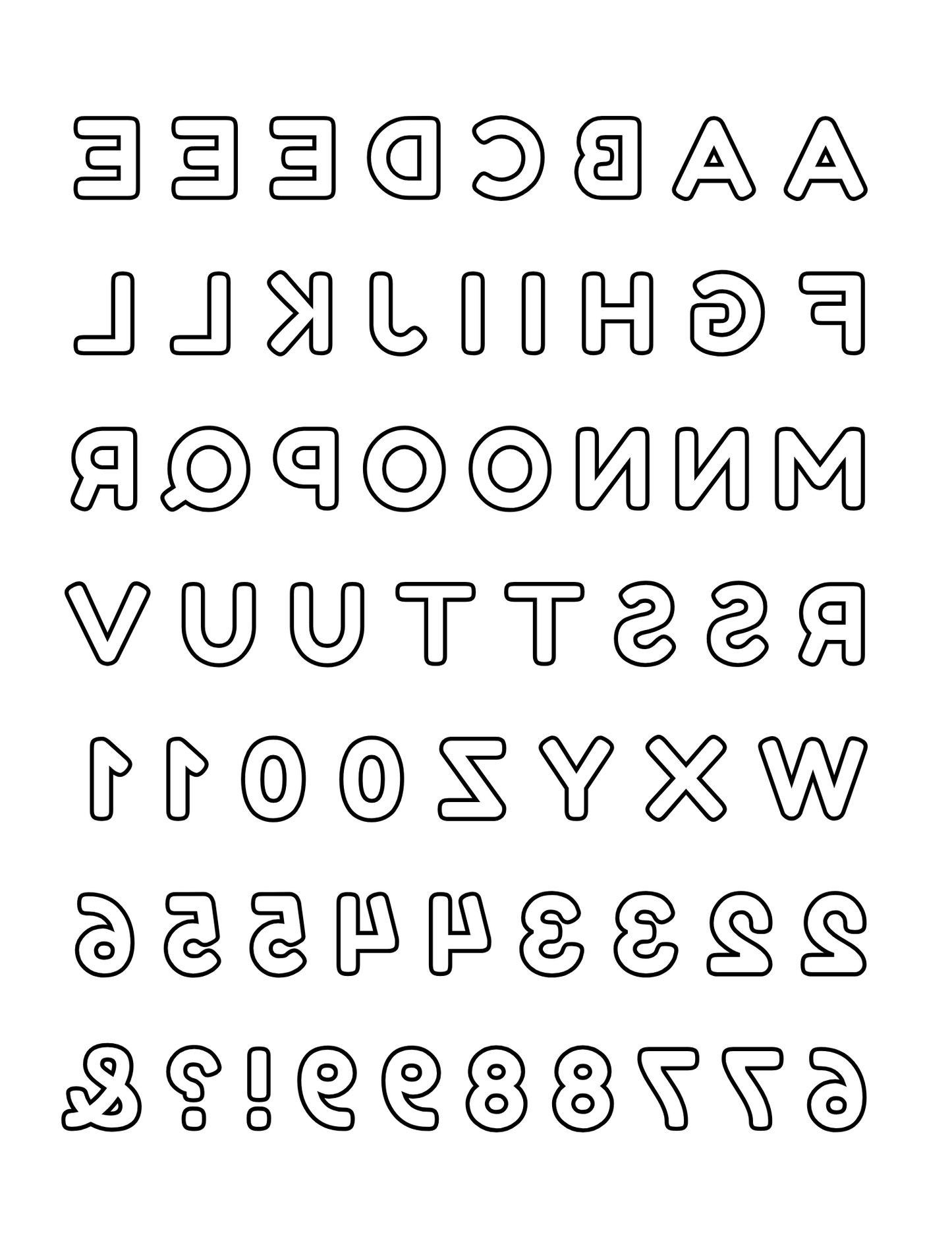 Sublimation Coloring Book: Alphabet Print