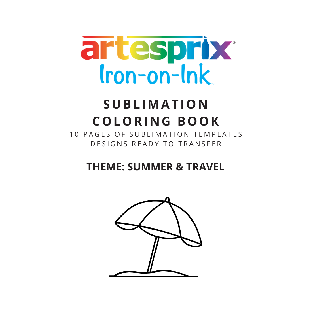 Sublimation Coloring Book: Summer & Travel - Artesprix