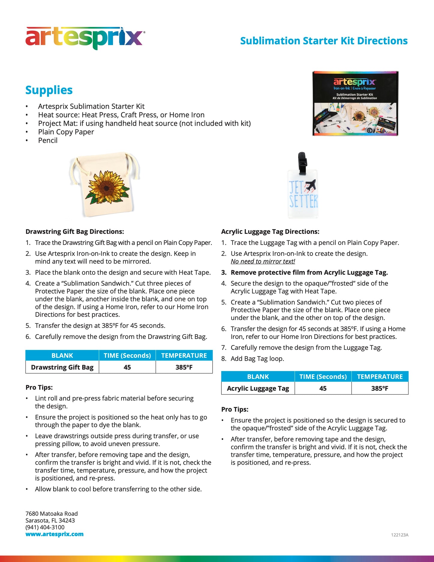 Sublimation Starter Kit - Artesprix