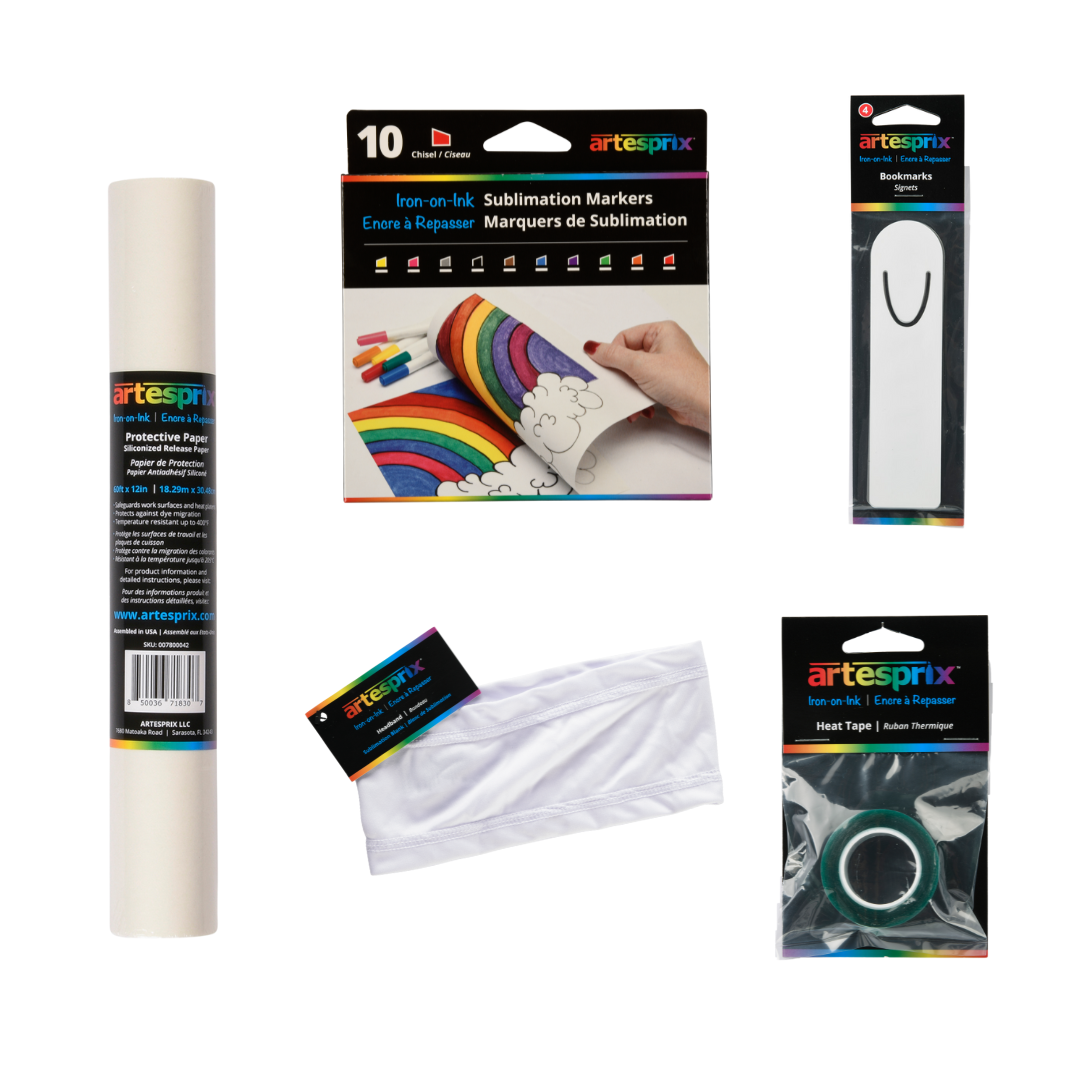 Sublimation Birthday Party Class Pack (10 Participants, 37 Blanks) - Artesprix