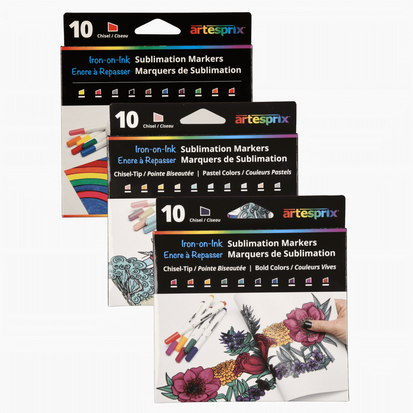 Sublimation Marker Chisel Tip Bundle (3) - Artesprix