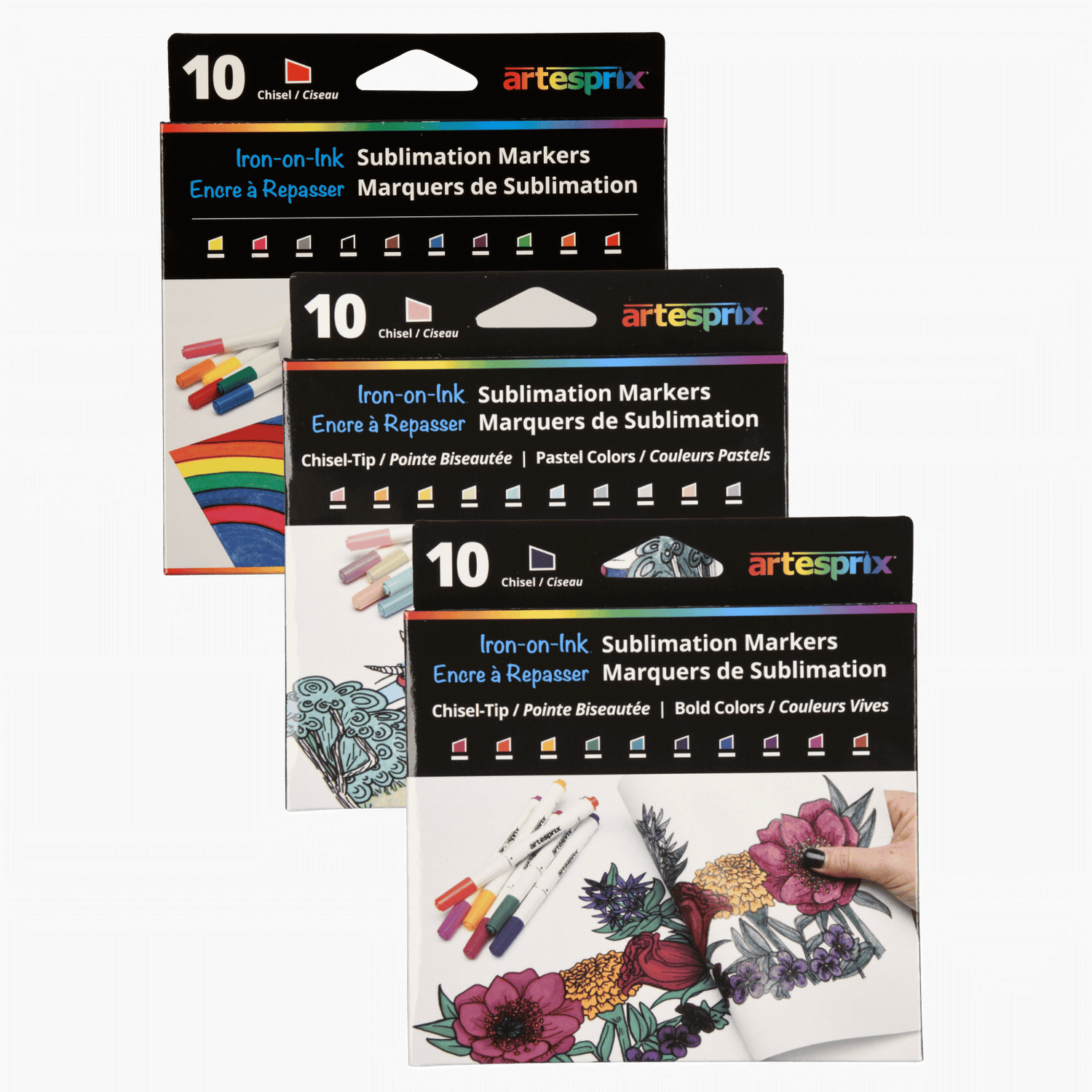 Sublimation Marker Chisel Tip Bundle (3) - Artesprix