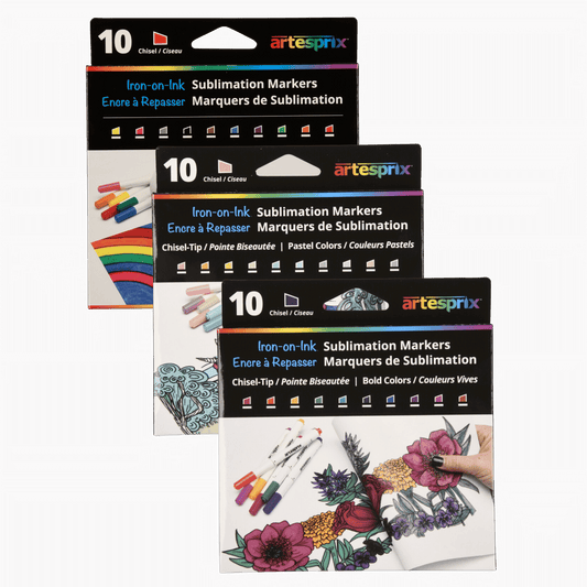 Sublimation Marker Chisel Tip Bundle (3) - Artesprix