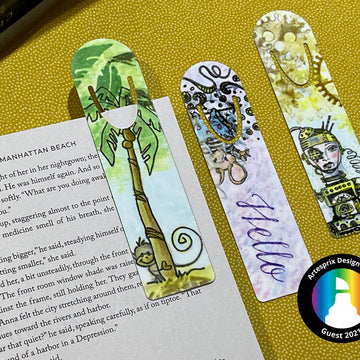 Faux Watercolor Stamped Bookmarks with Artesprix Sublimation Ink
