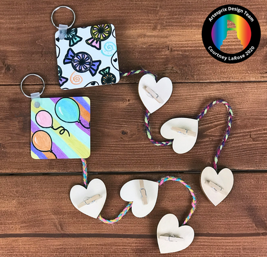 Plastic Keychain Float using Artesprix Markers!