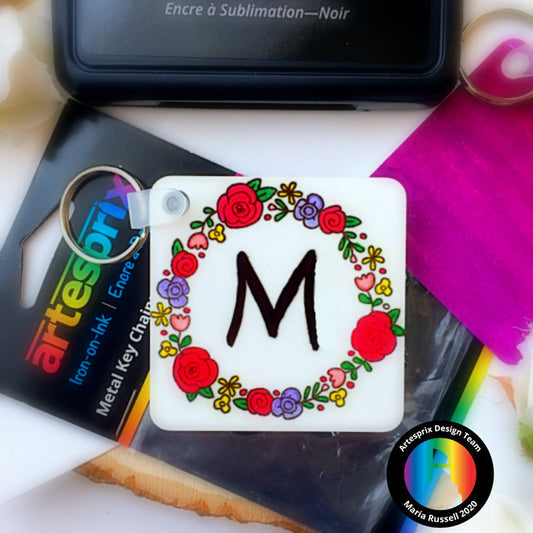 Cute Metal Key Chains with Sublimation Markers!
