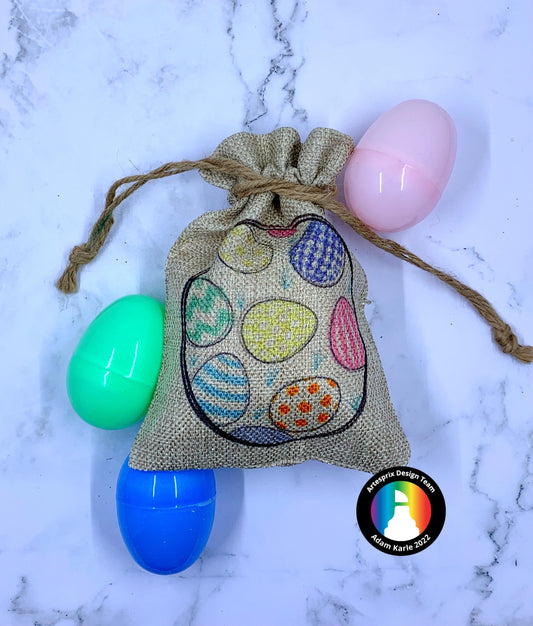 Easter Drawstring Bag with Iron-on-Ink