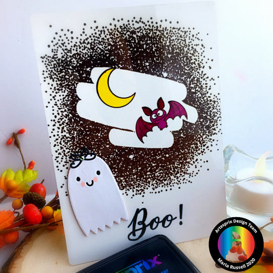 Halloween Decorative Metal Panel with Artesprix Sublimation Ink Pad & Markers!