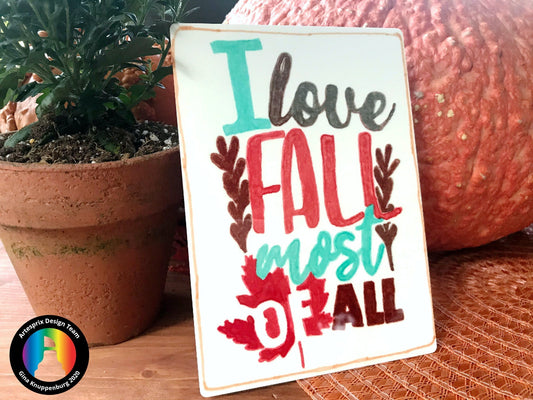 Decorating for Fall with Artesprix Sublimation Markers!