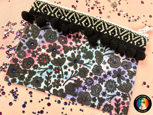 Sublimation Flower Zip Case