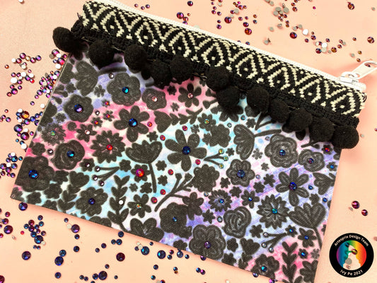 Sublimation Flower Zip Case