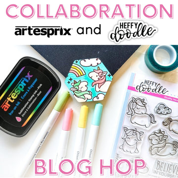 Heffy Doodle and Artesprix Collaboration Blog Hop