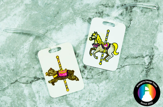 Carosuel Artesprix Bag Tag by Scrapbook with Lynda