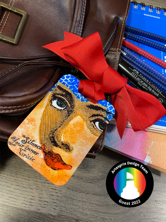 Guest Designer Artesprix Bag Tag with Gel Press Plate