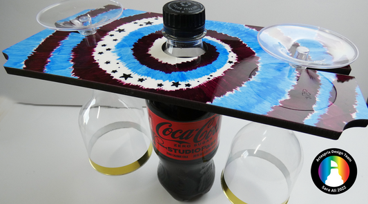 Tie Dye Beverage Caddy with Artesprix Paint