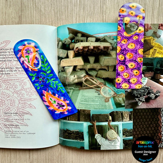 Paisley Bookmark with Artesprix Sublimation Acrylic Paint