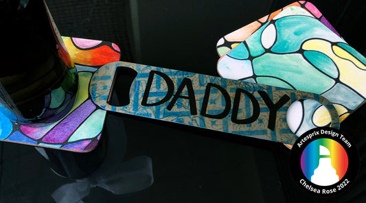 Father's Day Bottle Opener with Iron-on-Ink