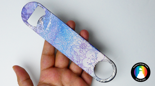 Floral Bottle Opener Using Artesprix Iron-on-Ink