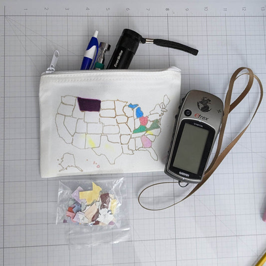 Interactive Sublimation Geocaching Zip Case with Artesprix