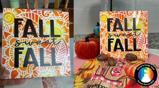 Fall Flora Metal Sign with Artesprix Sublimation Inks
