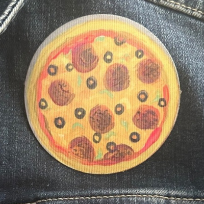 Paint a Pizza Sublimation Patch with Artesprix Iron-on-Ink