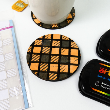 Heffy Doodle and Artesprix Collaboration Blog Hop: Plaid Polished Coasters