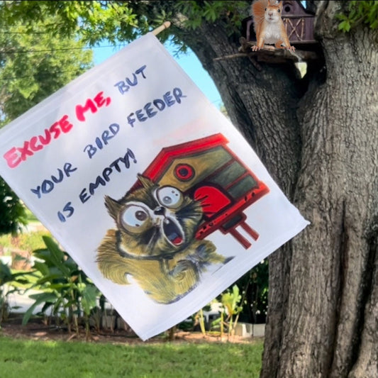 DIY Bossy Squirrel Sublimation Garden Flag with Artesprix Ink