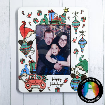 Holiday Frame with Artesprix Stamp Ink