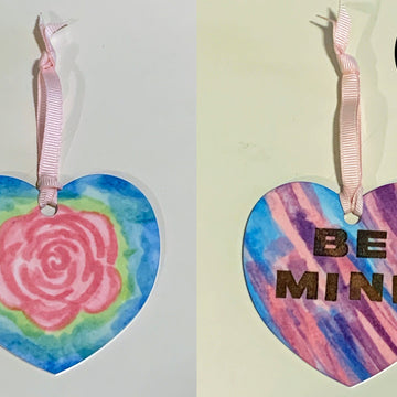 Be Mine Valentine Artesprix Blank of the Month Heart Ornament