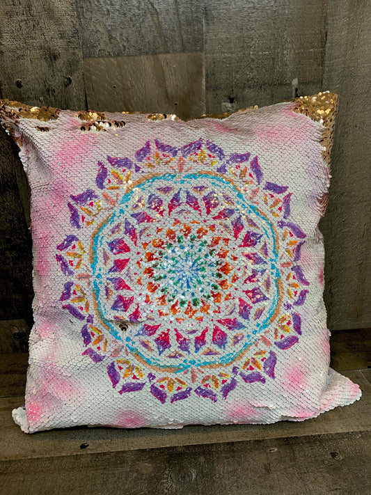 Artesprix Sequin Pillow Mandala